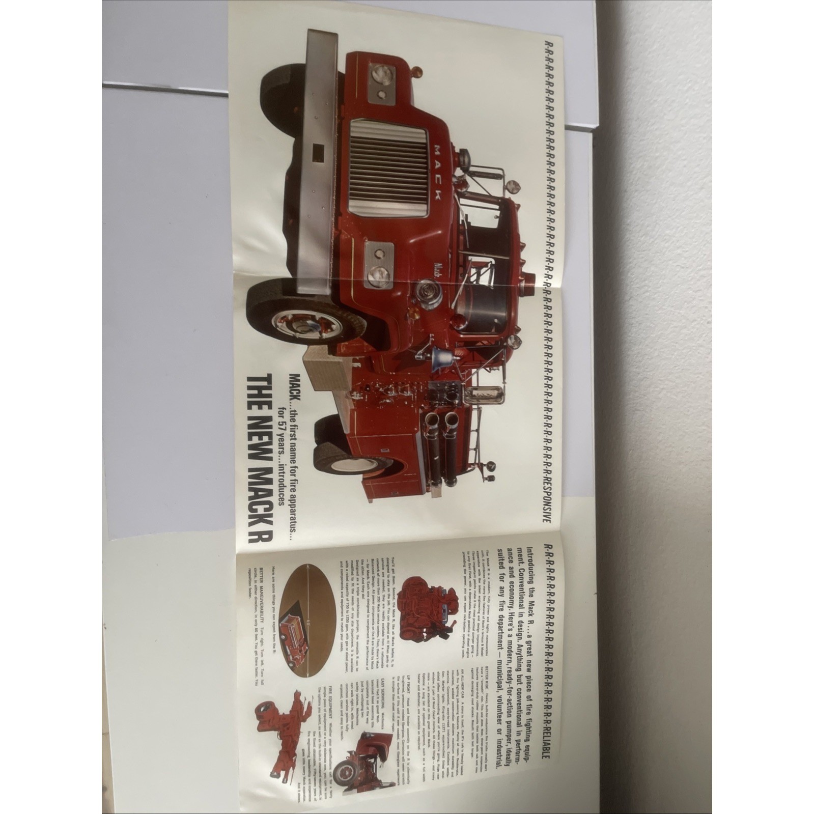 MACK TRUCK R FIRE APPARATUS BROCHURE