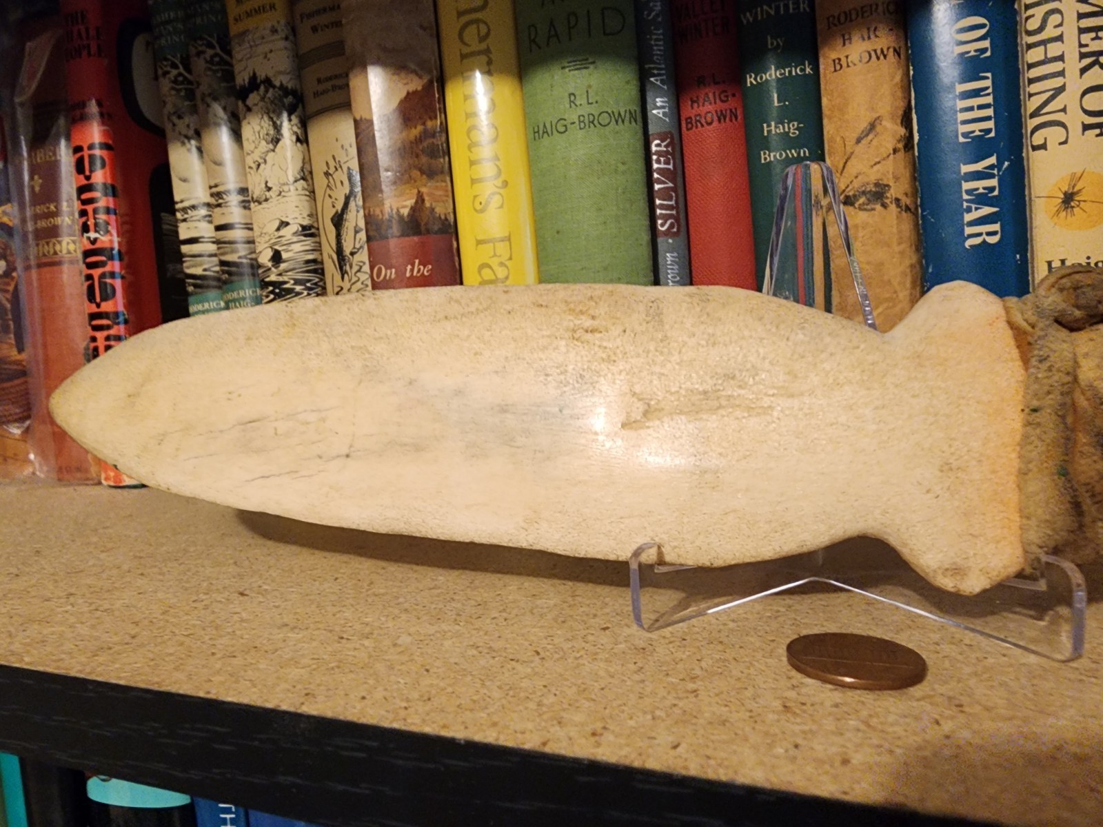 Early 20th Cent. Alaska Inuit Snow Cutting Knife Authentic Carved Blade