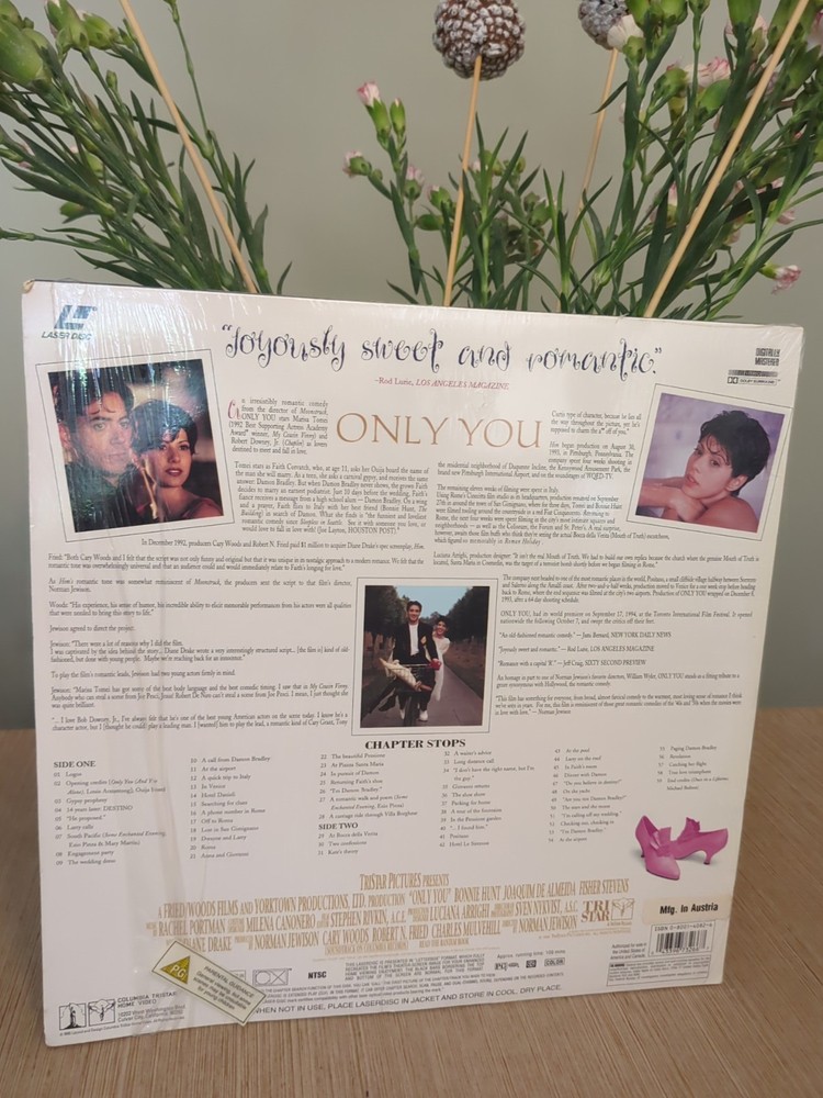 Only You LASERDISC NTSC. No Lamination. Free Post