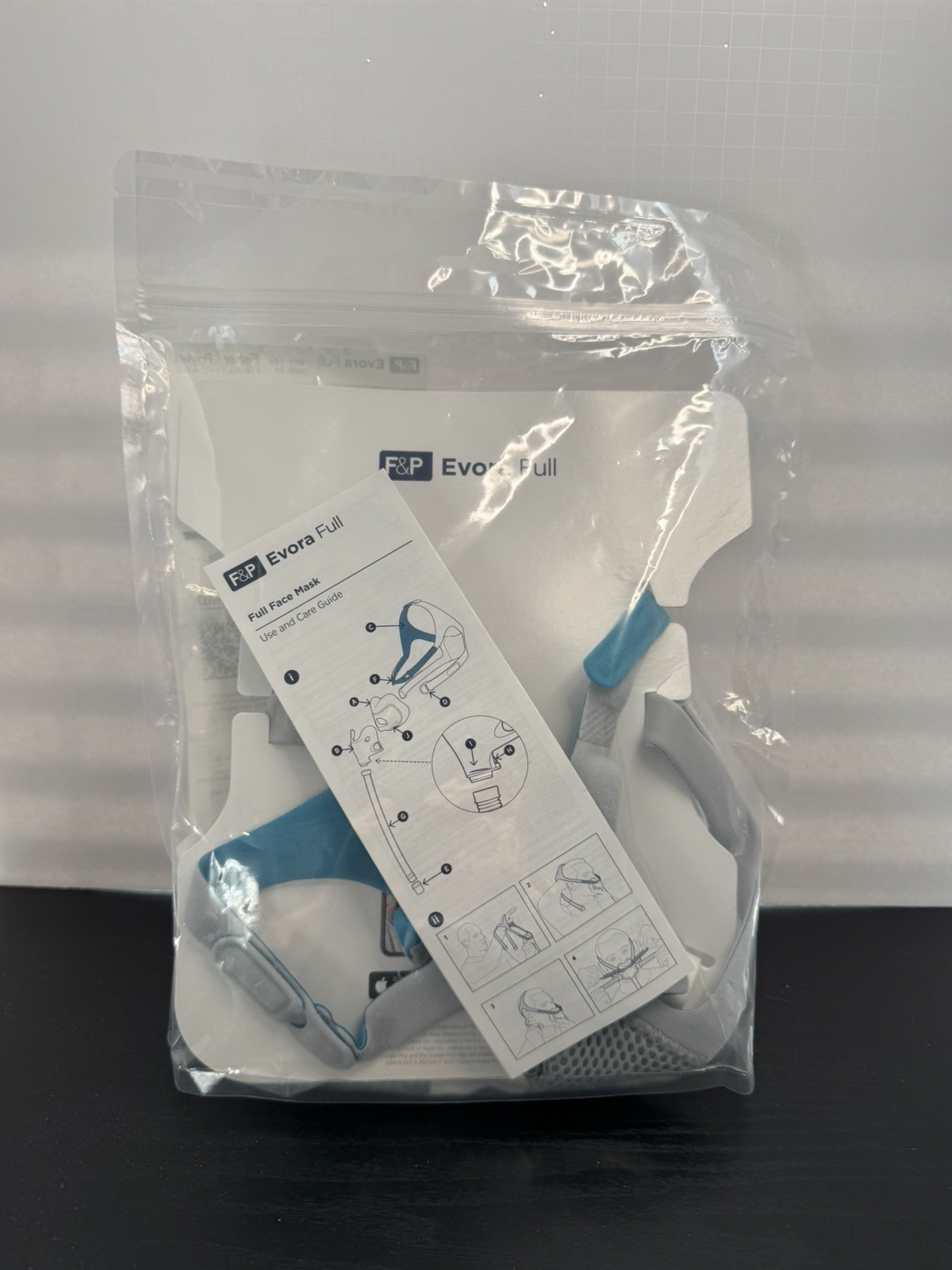 F&P Evora Full Face System Fit Pack Size Fit XS S-M Large