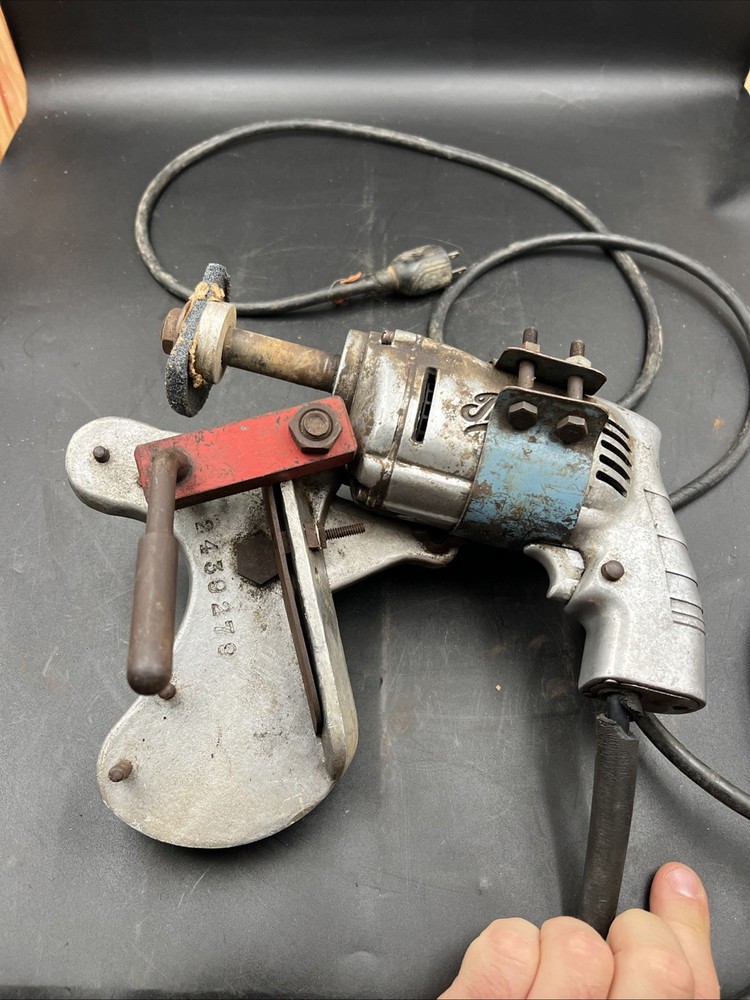 VM Vtg Thor  Electric Drill Working Condition w Grinding Attachment