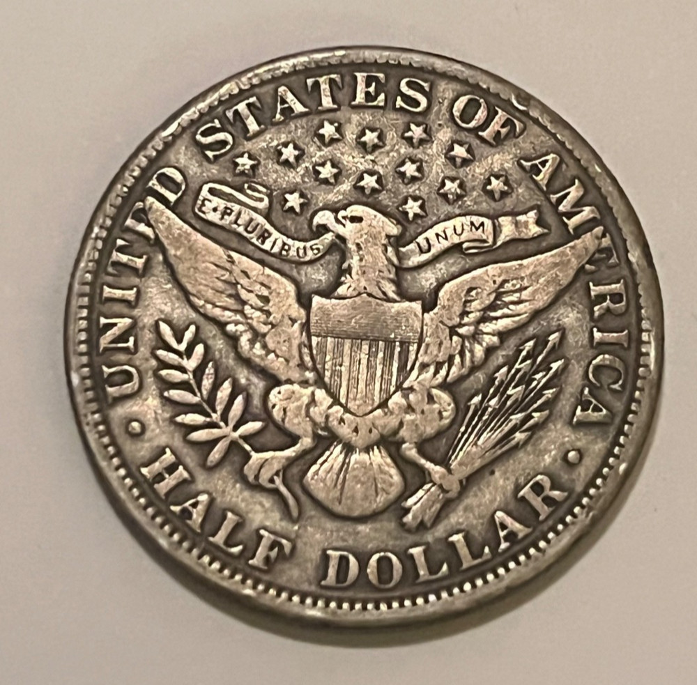 1911 Barber Half Dollar VF