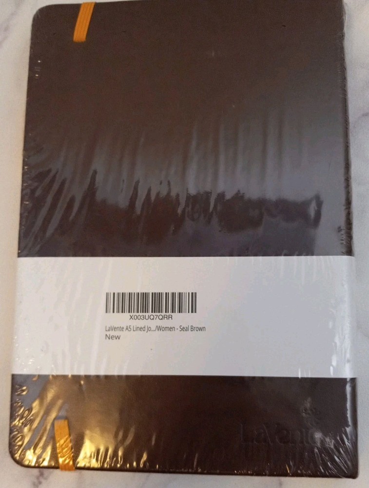 LaVente A5 Lined Journal Seal Brown New