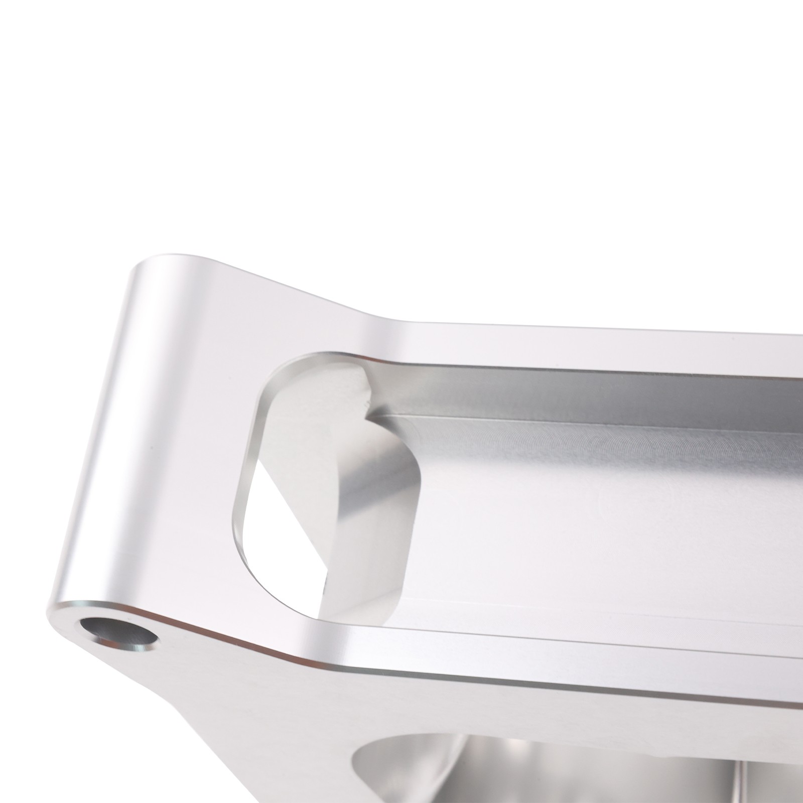 Silver 2-inch Aluminum 4150 CNC Machined Carburetor Spacer Square Bore 4 Port US