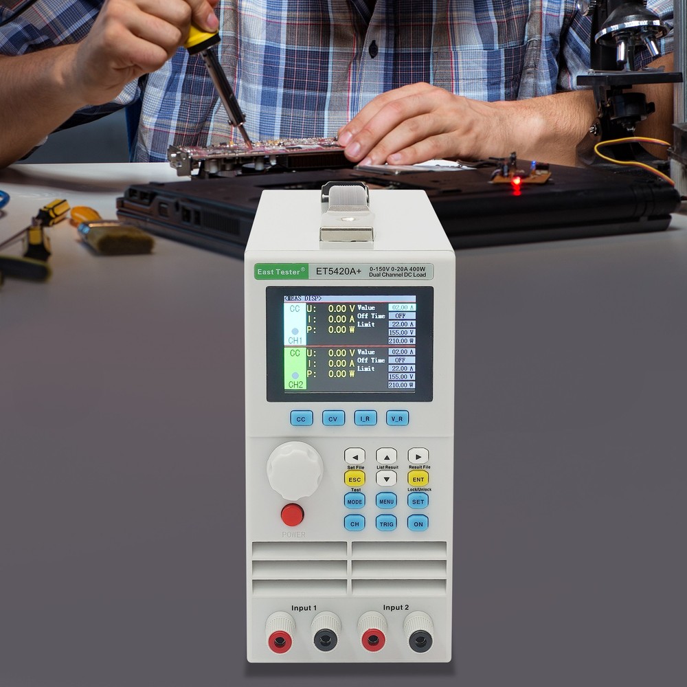 Programmable Electronic Load Tester, Electronic Load Tester with Dual Channel