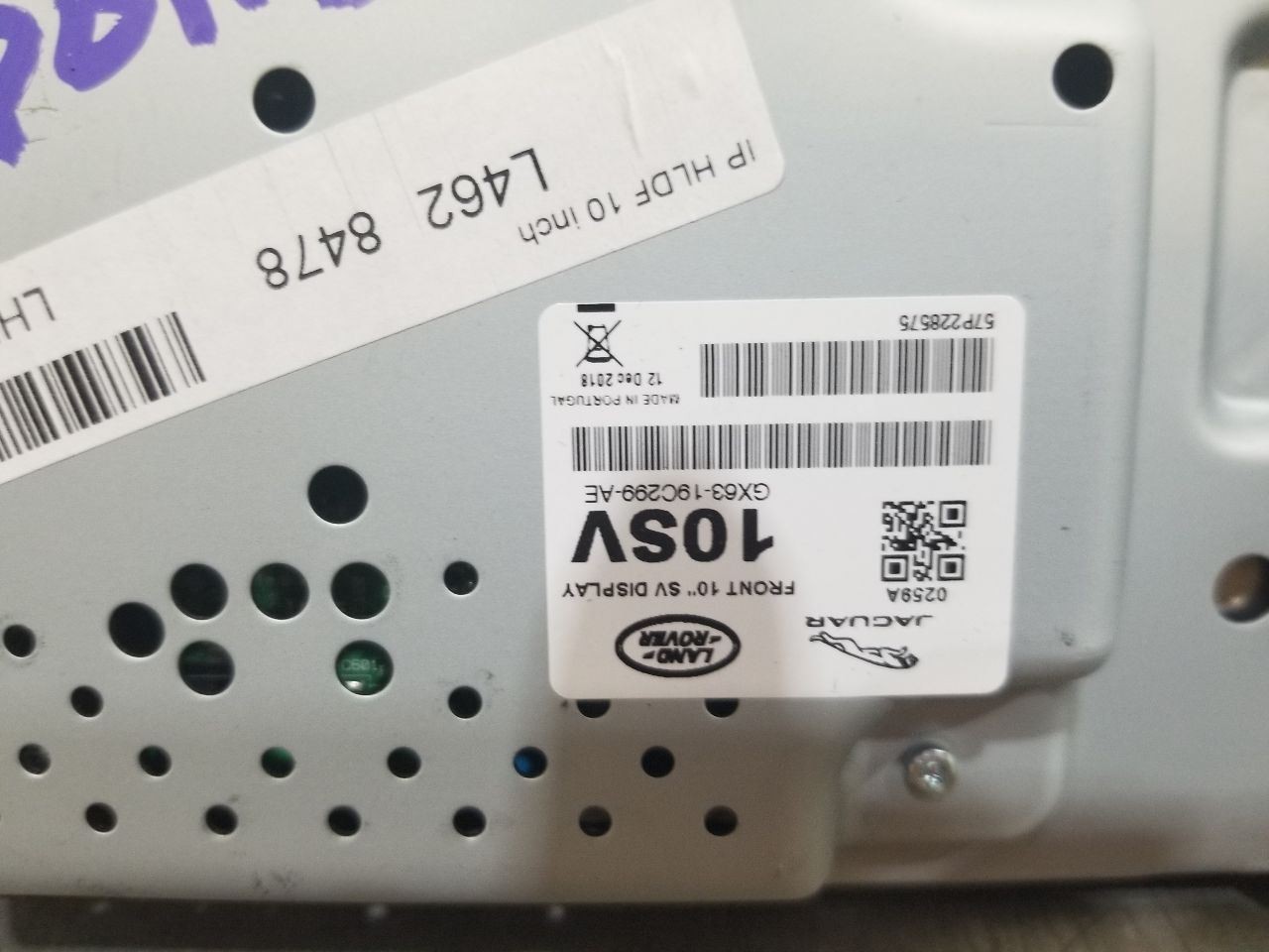 19 2019 LAND ROVER DISCOVERY INFORMATION 10.00" DISPLAY SCREEN GX6319C299AE