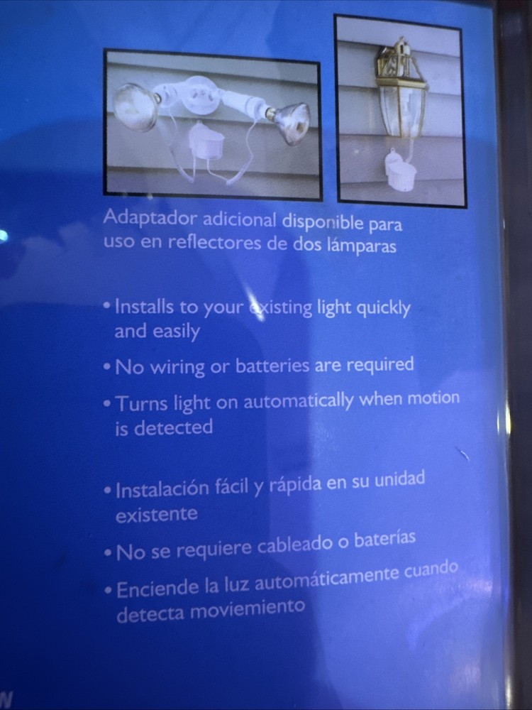 Cooper lighting Motion Activated Sensor Single Lite Adapter MSRU180W NIP