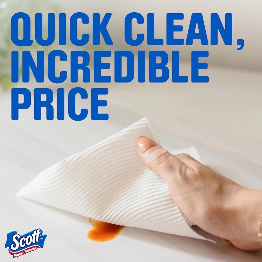 Scott Paper Towels, Choose-A-Sheet,(108 Sheets per Roll)
