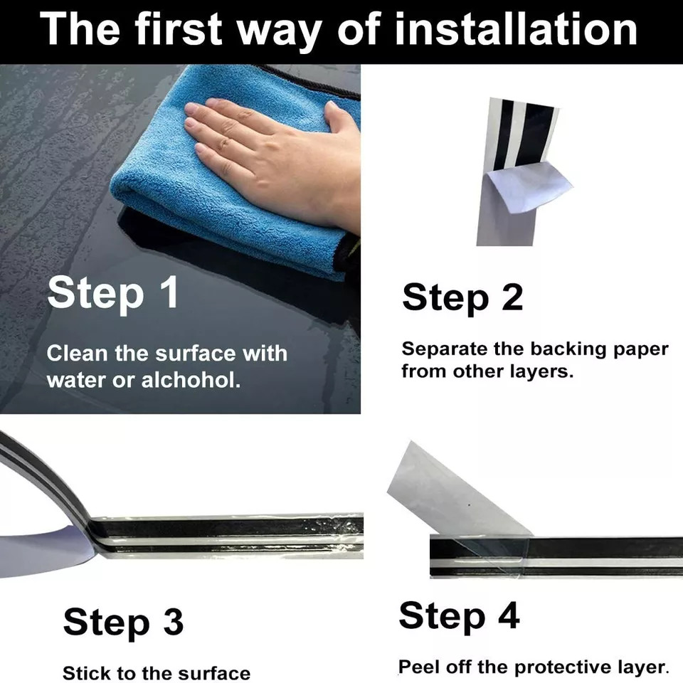 32Feet Vinyl Pinstriping Pin Stripe Double Line Car Tape Decal Sticker 1/6" 1/12