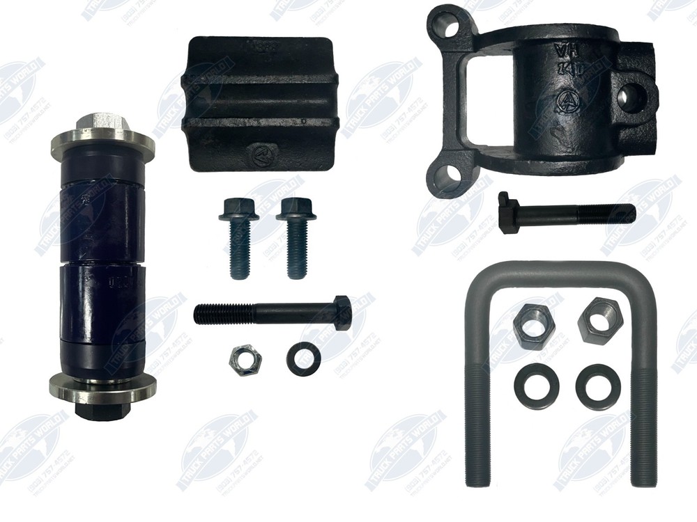 Polyurethane Peterbilt Air Leaf Housing & Bushing Kit 4" Wide Spring 03-01654