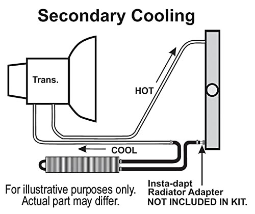 13224 Frame Rail Transmission Cooler,Black