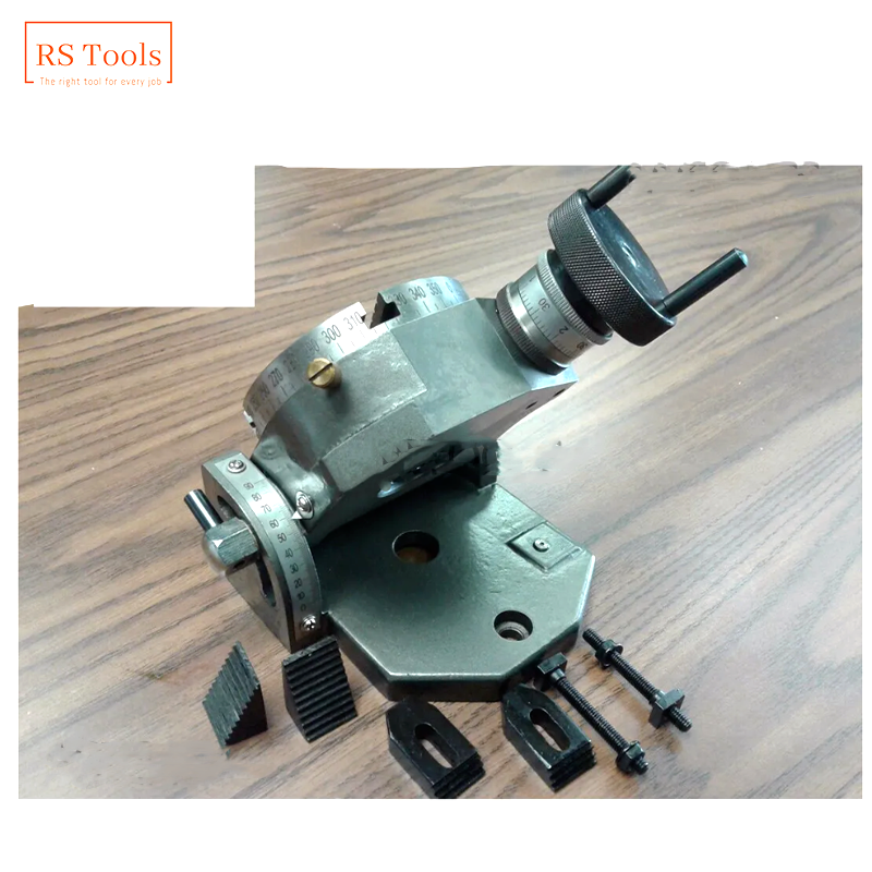 Precision Tilting Rotary Table 4" Inch With Clamping Kit USA RSTOOLS