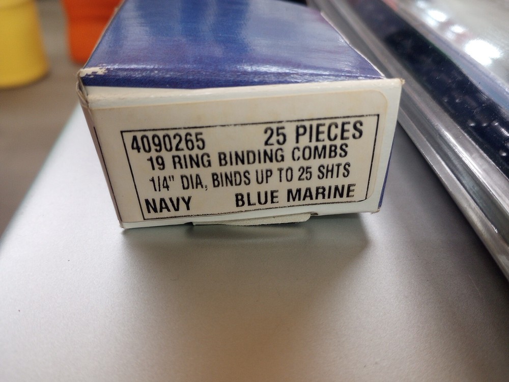 GBC Presentation Binding Combs # 4090265 75pk Navy