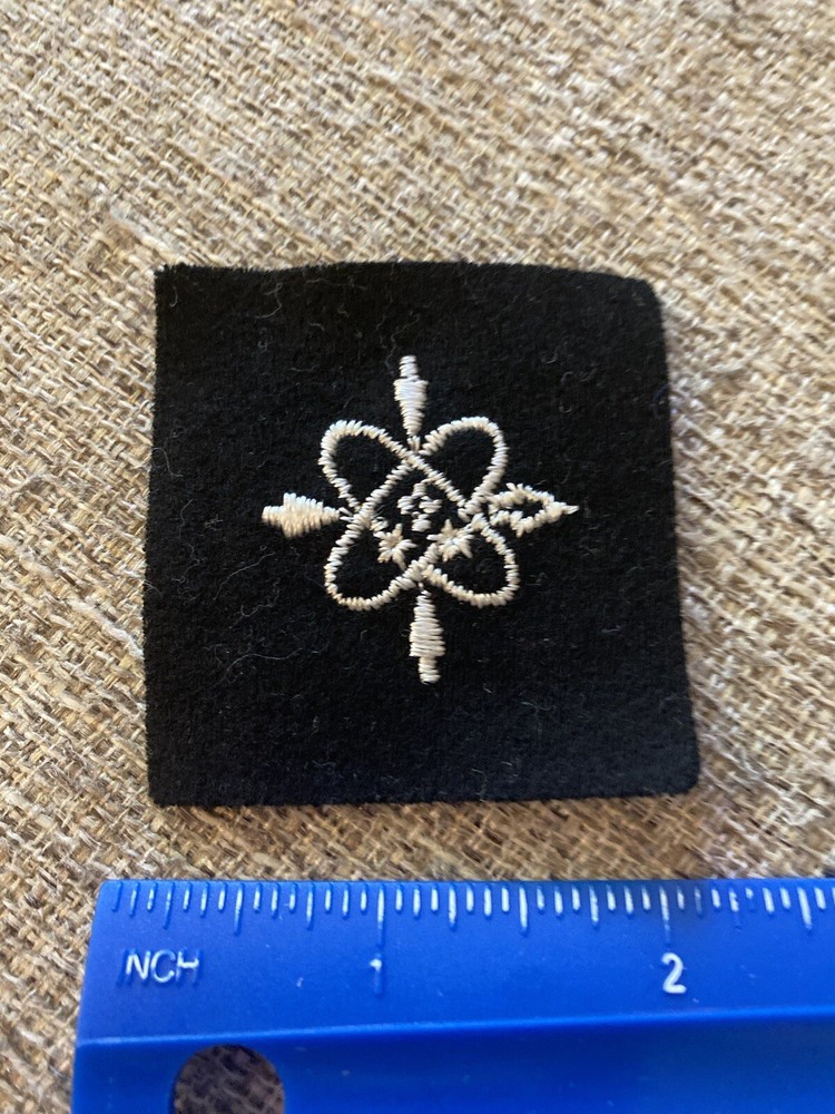 Vintage USN US Navy Data Systems TechnicanPatch Black Rate Symbol INV8050