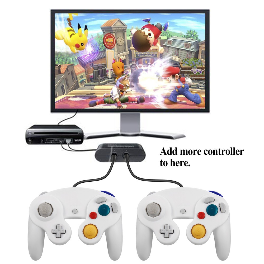 1/2 Classic Smash Bros GameCube Controller Gamepad For Nintendo NGC Gamecube