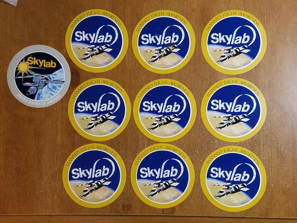 9 Vintage Skylab Stickers