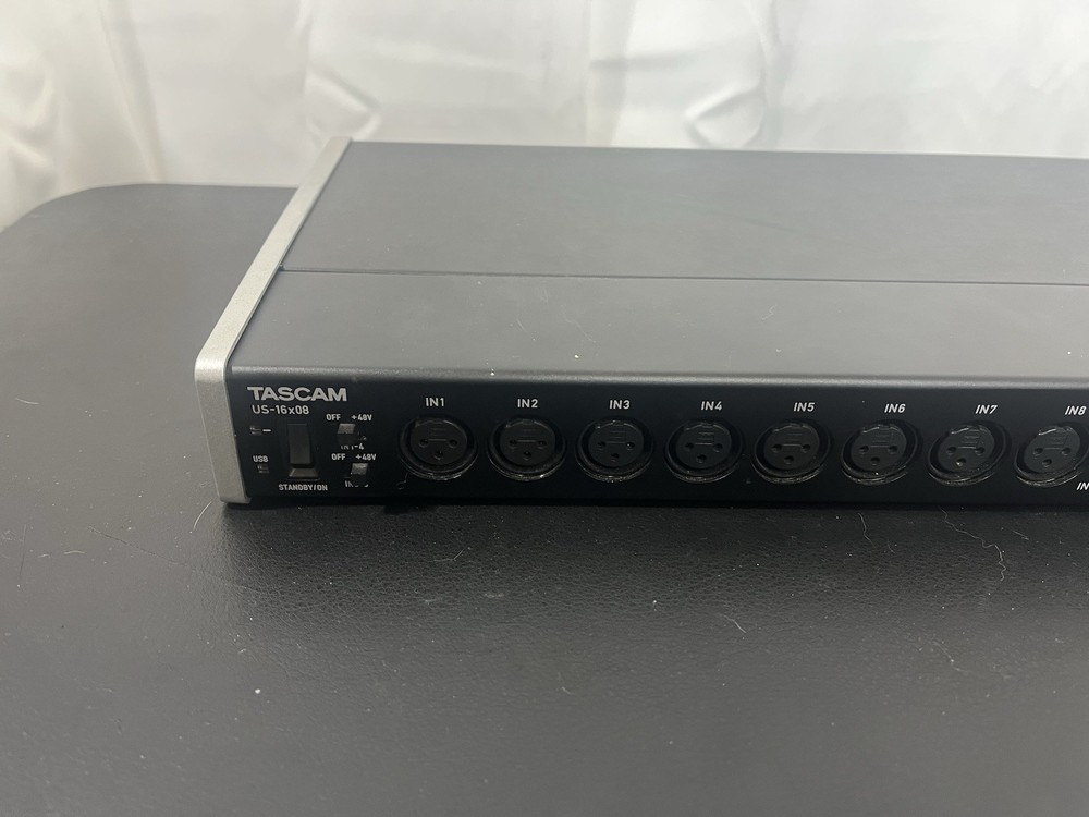 TASCAM US16X08 16-Mic Line Rackmount Audio Interface with MIDI -NOT WORKING READ