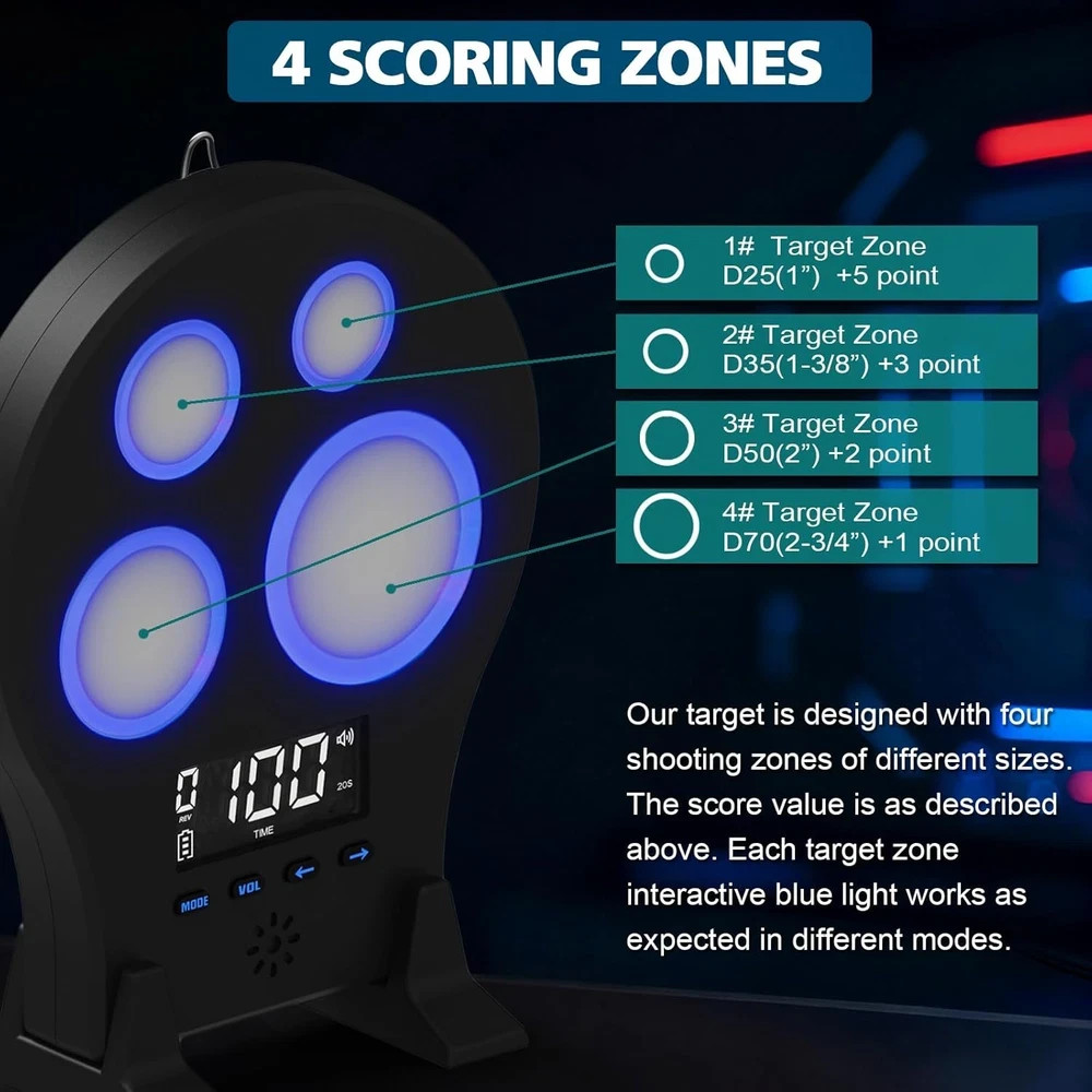 Laser Training Target M-Target - Four-Zone Dry-Fire System, Instant Feedback