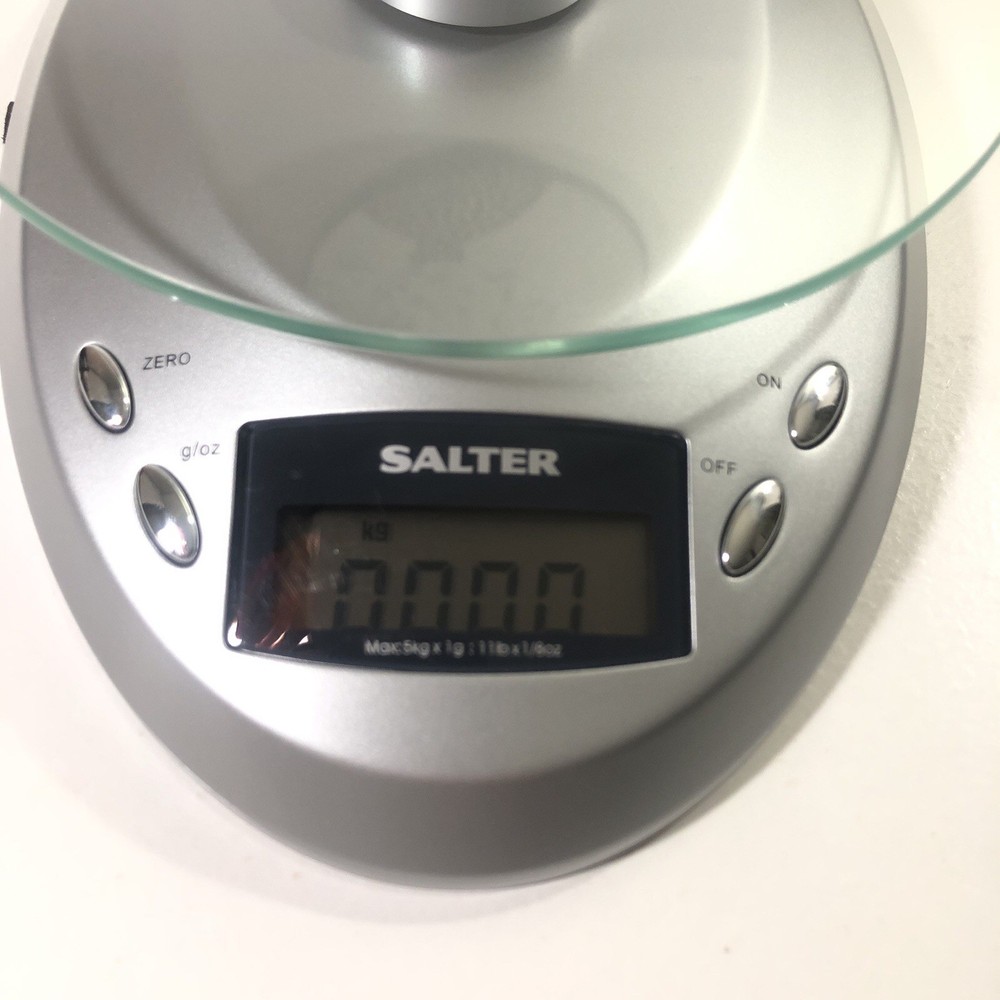 Salter Silver Digital Electronic Kitchen Scale With Glass Platform Model 6300