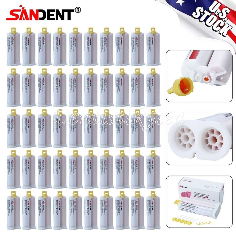 Dental Impression Material VPS Light Body Regular (2 Cartridge & 5 Tips) PVS