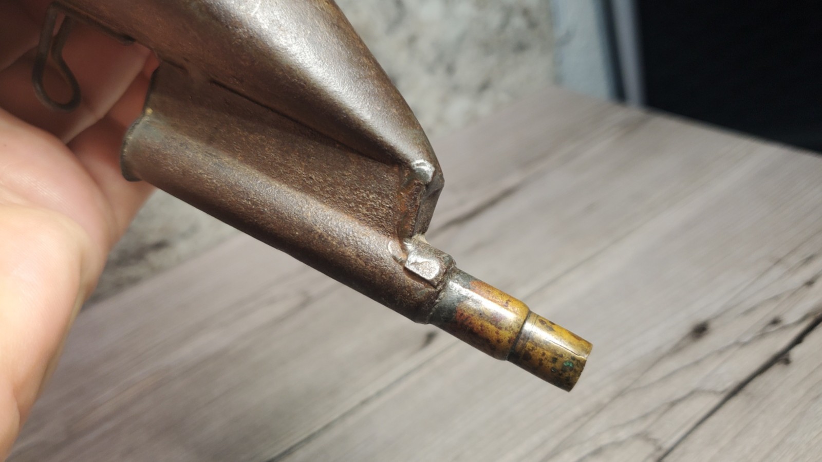 WWI British Trench Lantern Fueling Funnel Handy Funnel Aldershot England