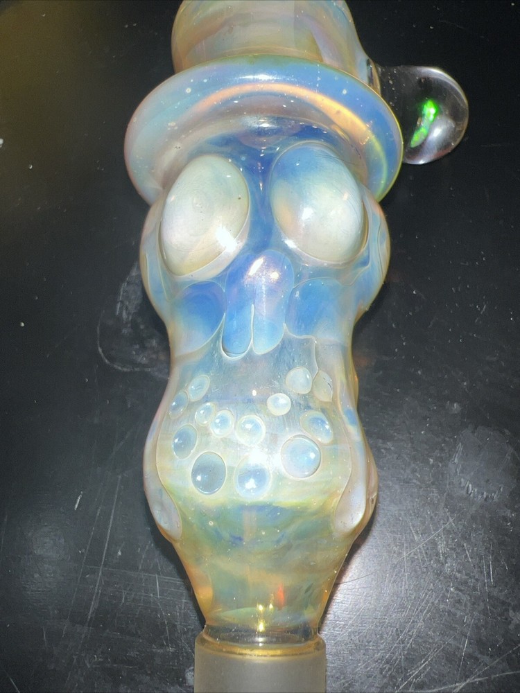 Travis Wigger Snodgrass Apprentice Top Hat Fumed 14mm Slide With Custom Mille