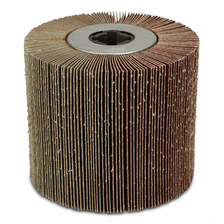4.5" x 4" BHA Flap Wheel Sanding Drum 3/4" Quad Keyway, Sand and Grind - 60 Grit