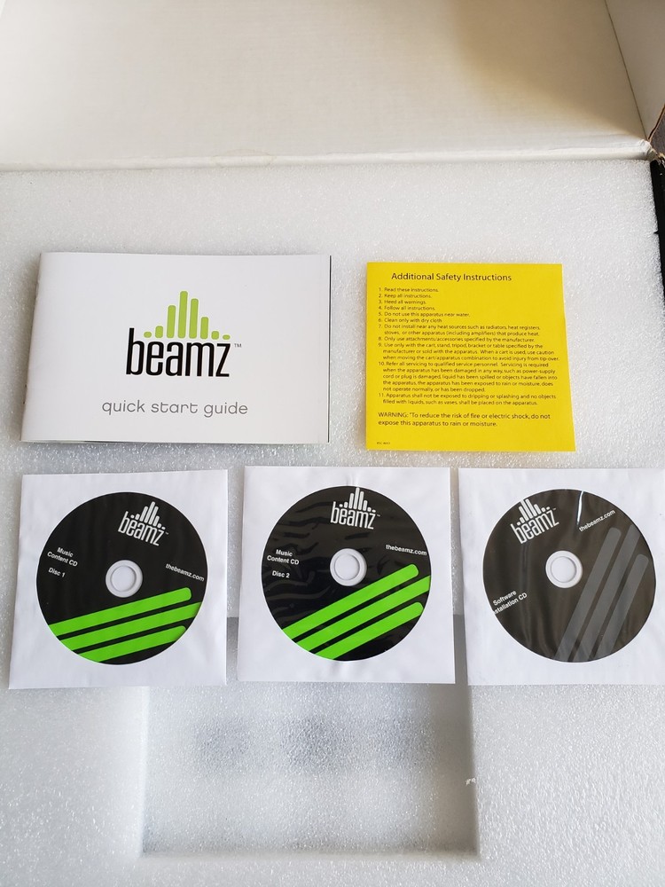 Beamz C6 Interactive Music Creator With Laser Beam - Complete Set Up!