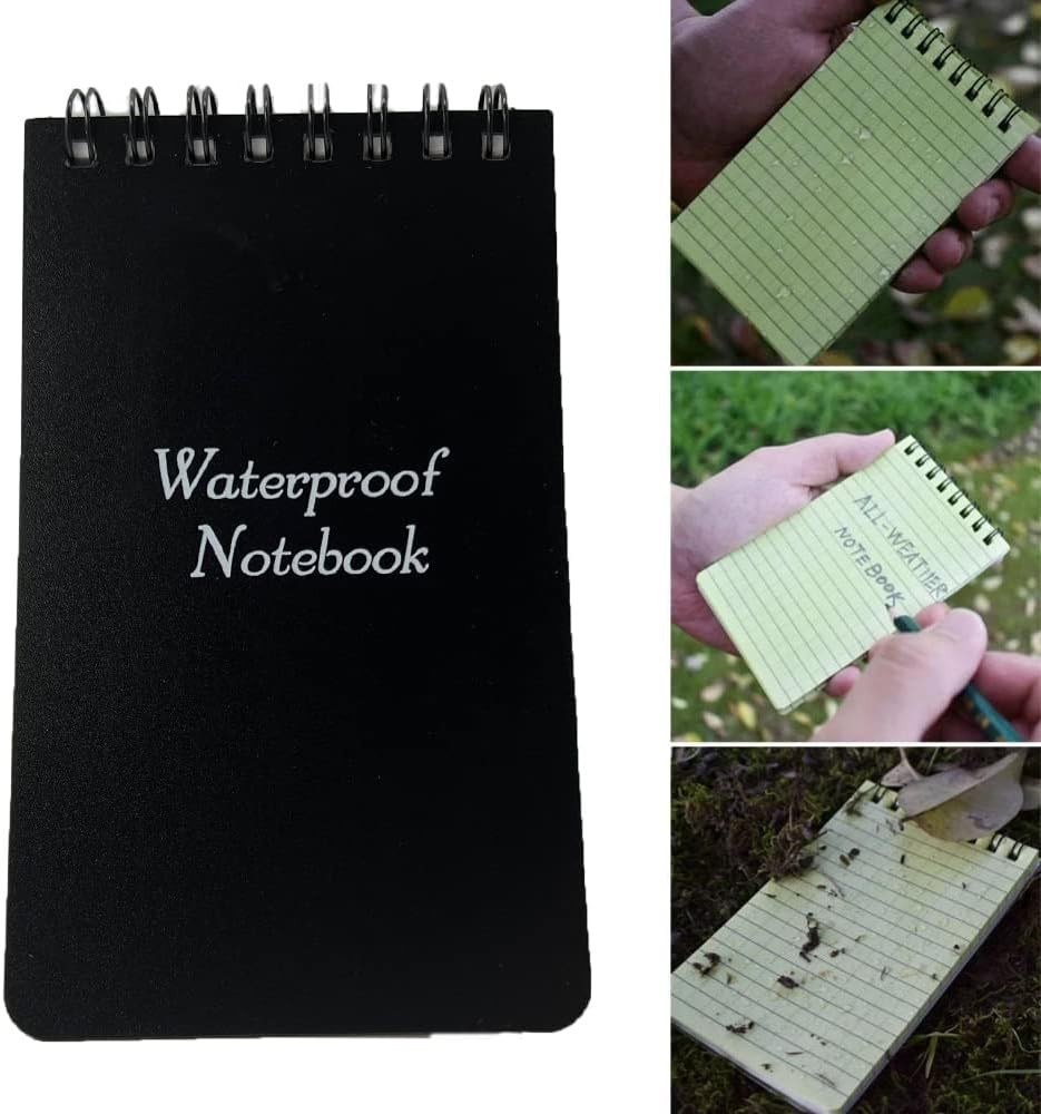 3pcs Waterproof Notebook, 3 x 5" Police Notepad, Write in the Rain Notebook