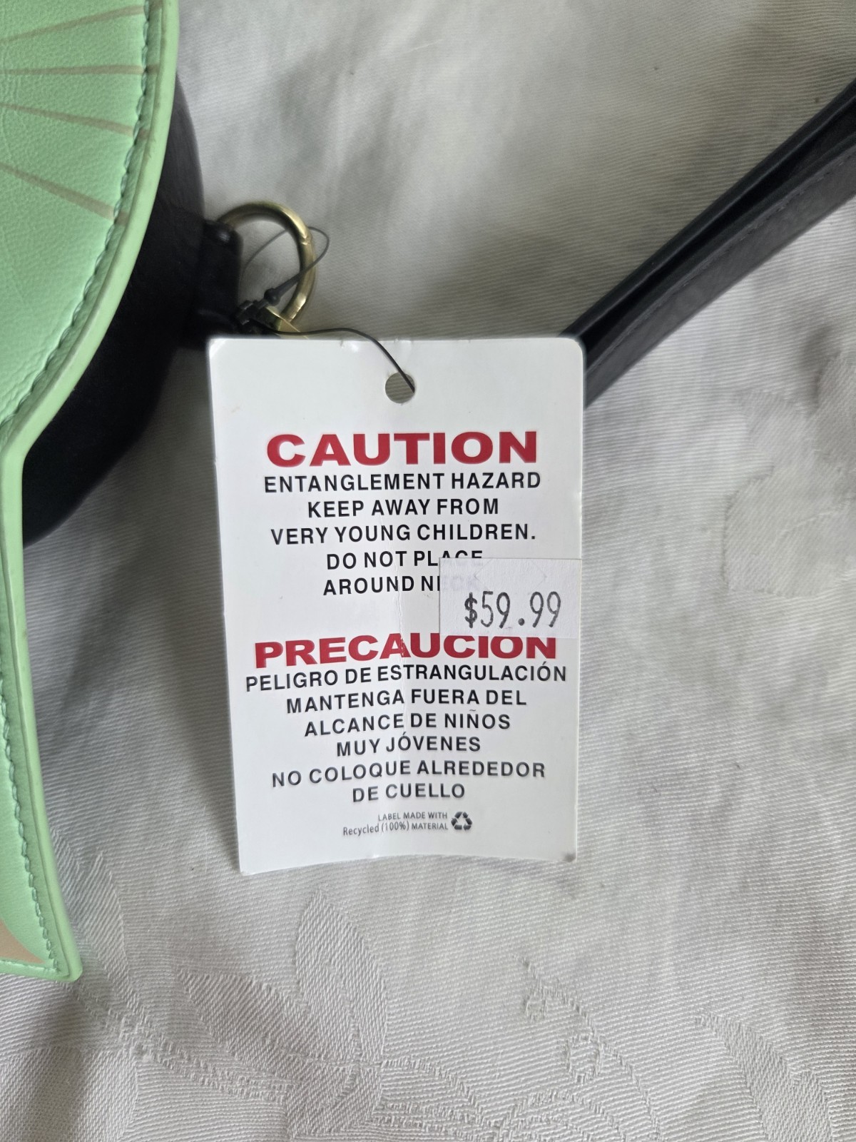 Disney Parks Loungefly Black Grogu Child Star Wars Backpack Wristlet Baby Yoda