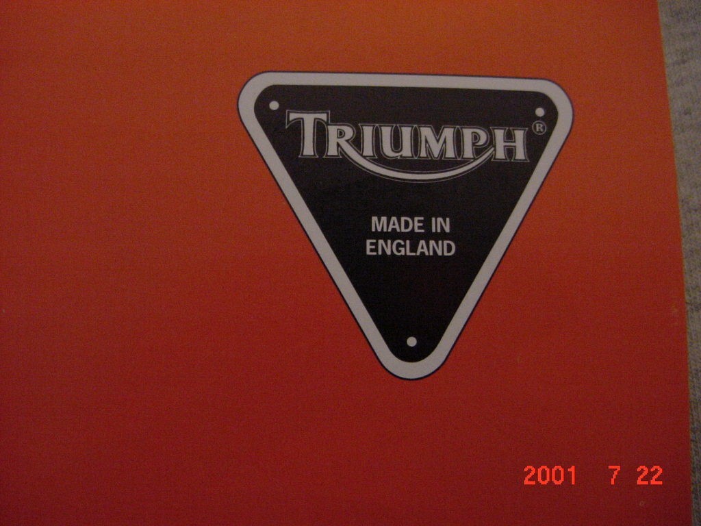 Vintage Triumph 1995 Motorcycle Brochure