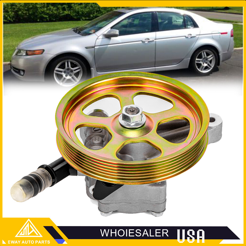 Power Steering Pump w/ Pulley for Acura TL 3.2L 2004 2005 2006 2007 2008 2008