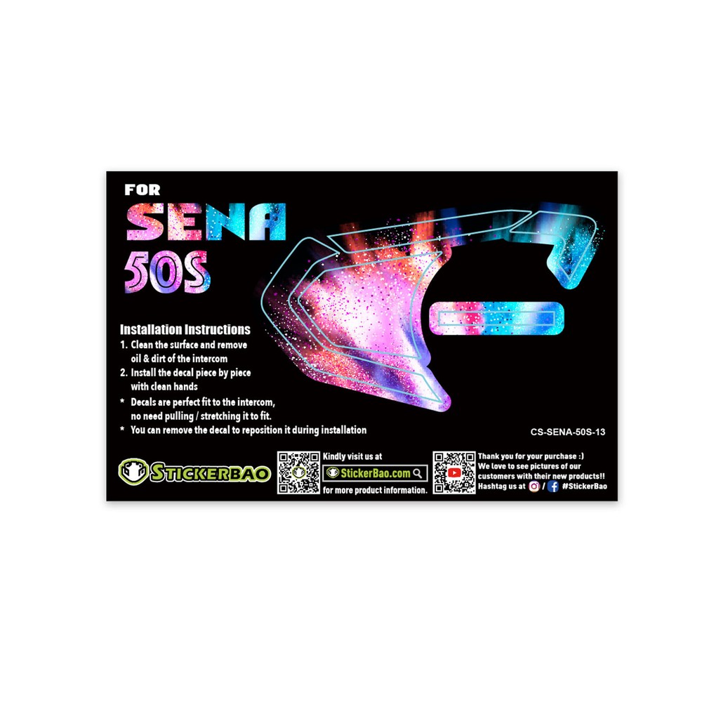 Color Sand Device Surface Sticker For SENA 50S Intercom x1