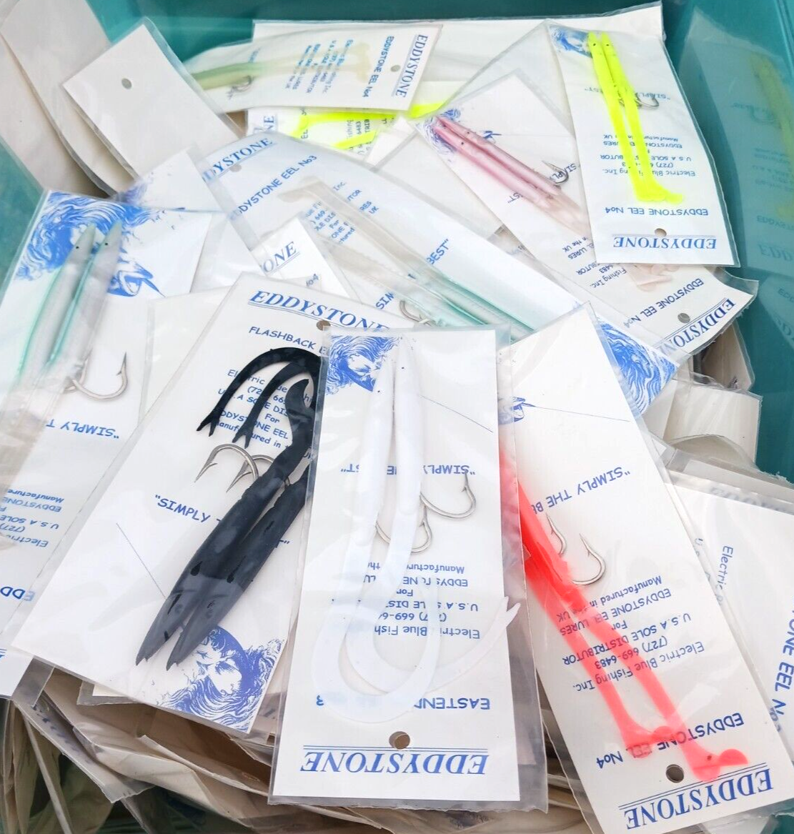 10 Sand Eel Fishing Lure Cod/Pollock/Bass/Mackerel/Tuna/Mahi Rigged Bait Lot