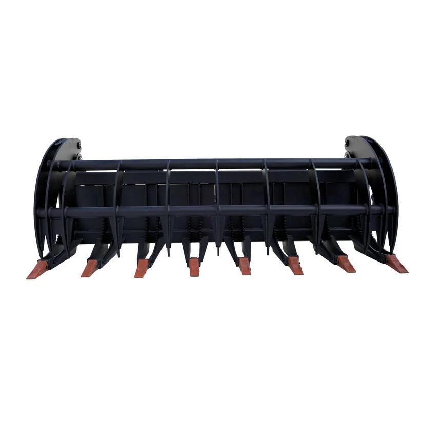 Greatbear Skid Steer 78'' Heavy Root Grapple Rake Skid Steer Loader Attachment