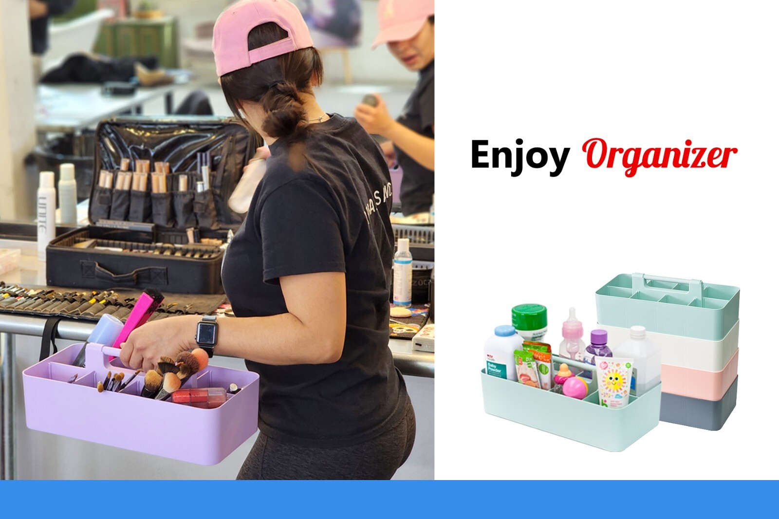 Enjoy Organizer - Plastic Storage Caddy Organizer | Multipurpose, Portable