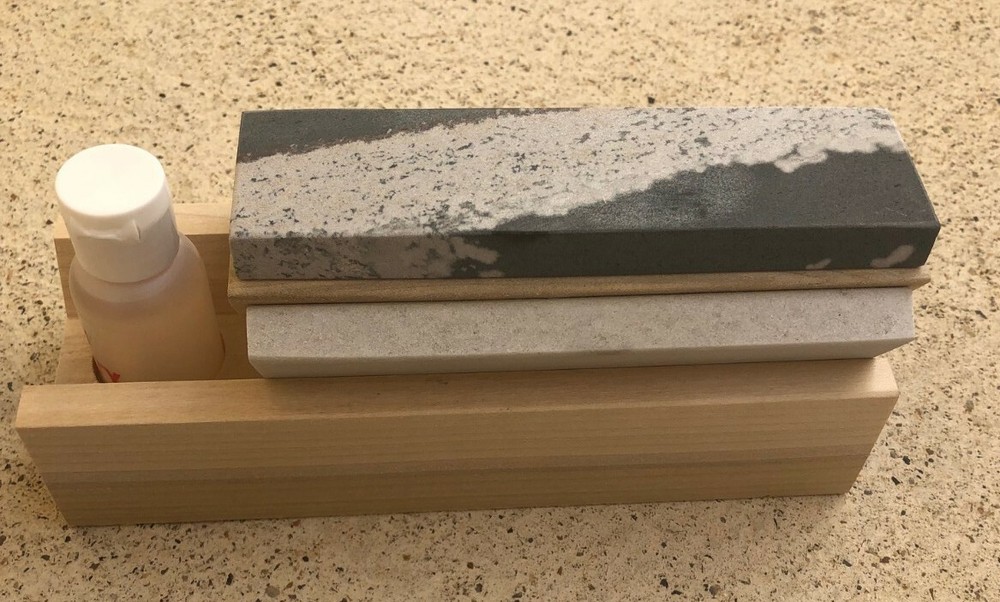 Tri 6 Arkansas Knife Sharpening Stone Kit