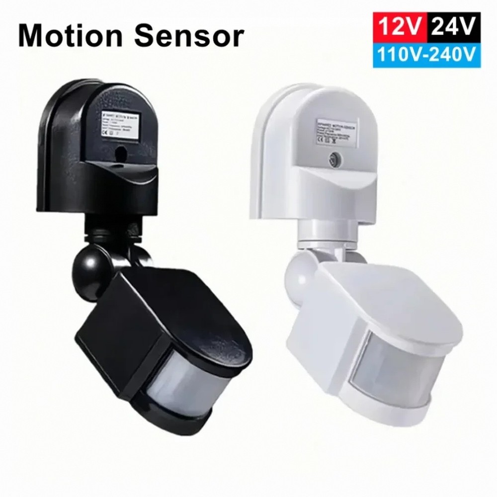 PIR LED Light Motion Sensor 85-265V Automatic Infrared Detector 180 Degree