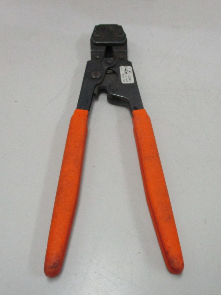 Shark Bit Pincer Crimp Tool Orange Handle
