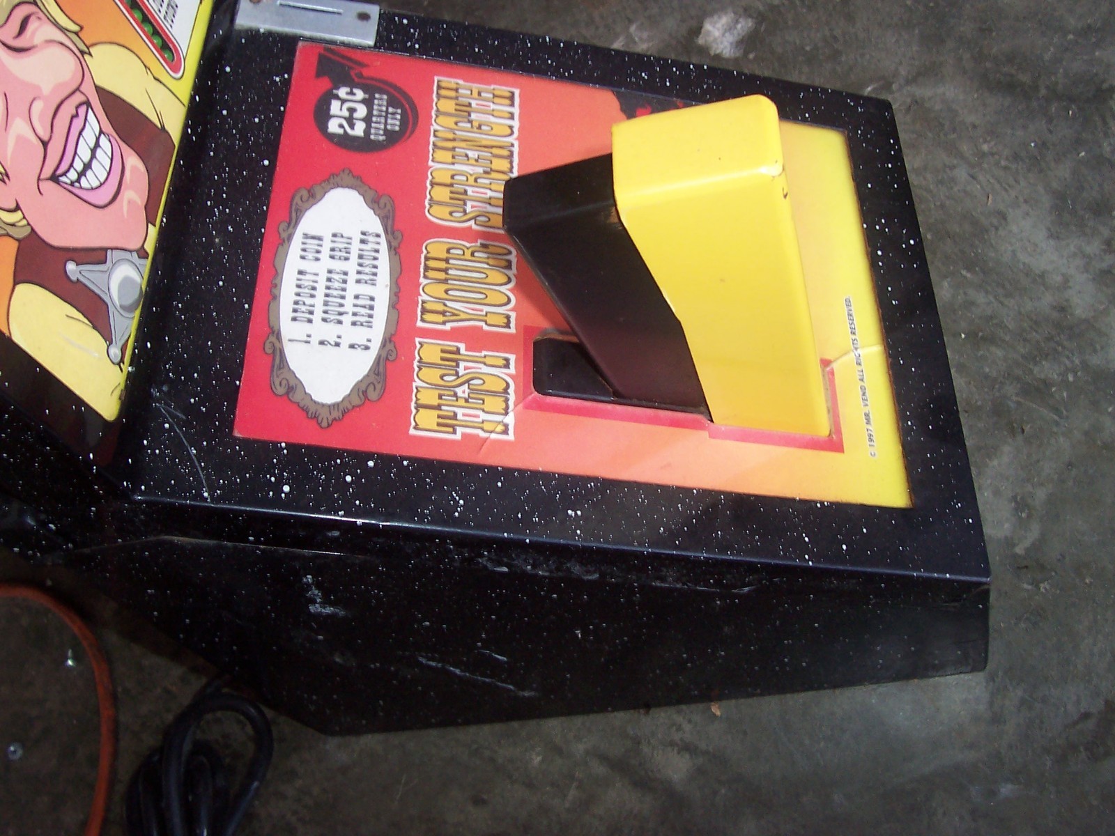 Mr Vend Talking Hand Grip Test Strength Game Arcade .25 Cent - WorksGREAT RARE!