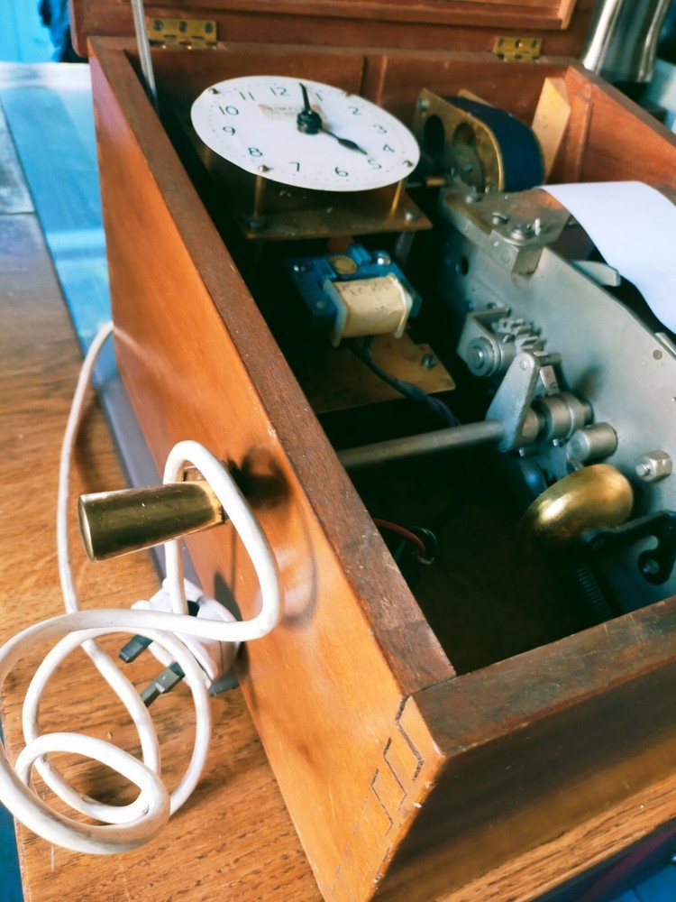 Unusual 1960's Simplex Electric Time Recorder Clock