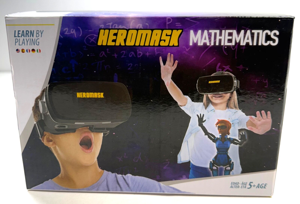 Heromask Mathematics VR Headset Virtual Math Games Age 5+