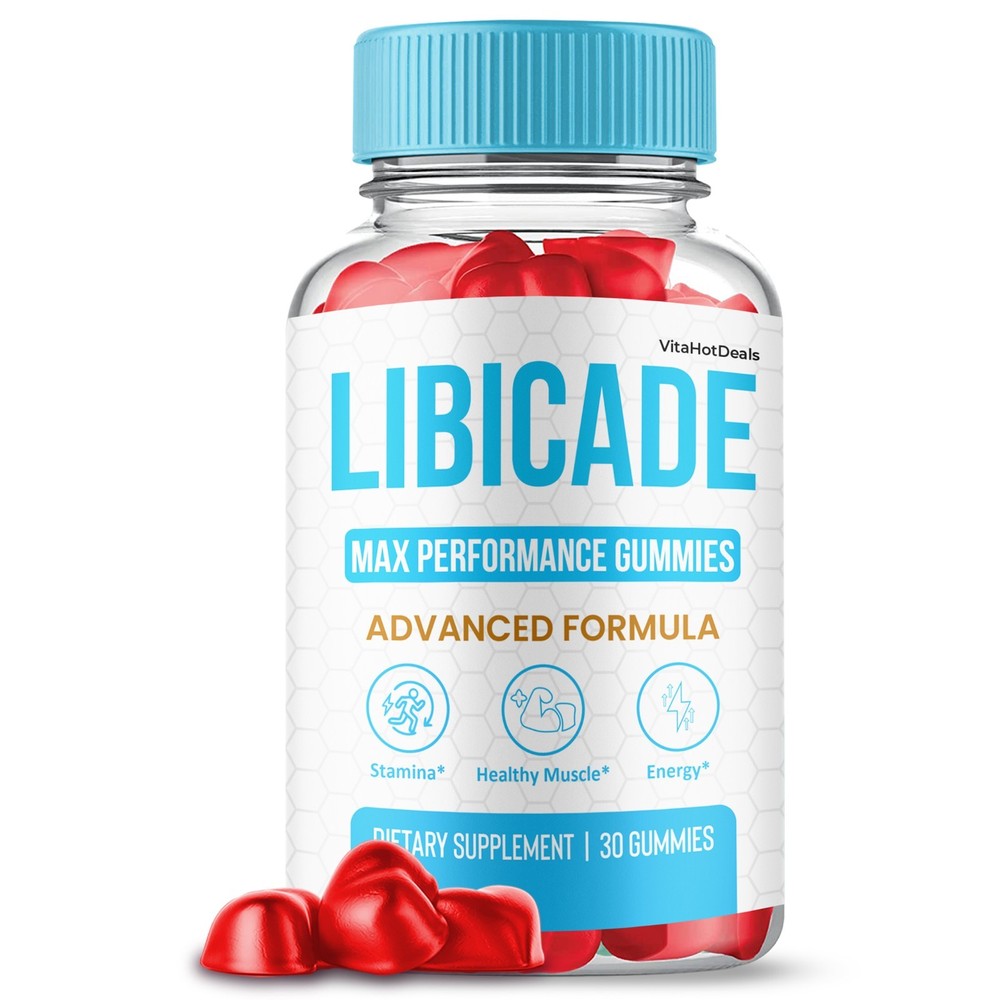 Libicade Gummies, Max Performace, Libi cade Natural Supplement (3 Pack)