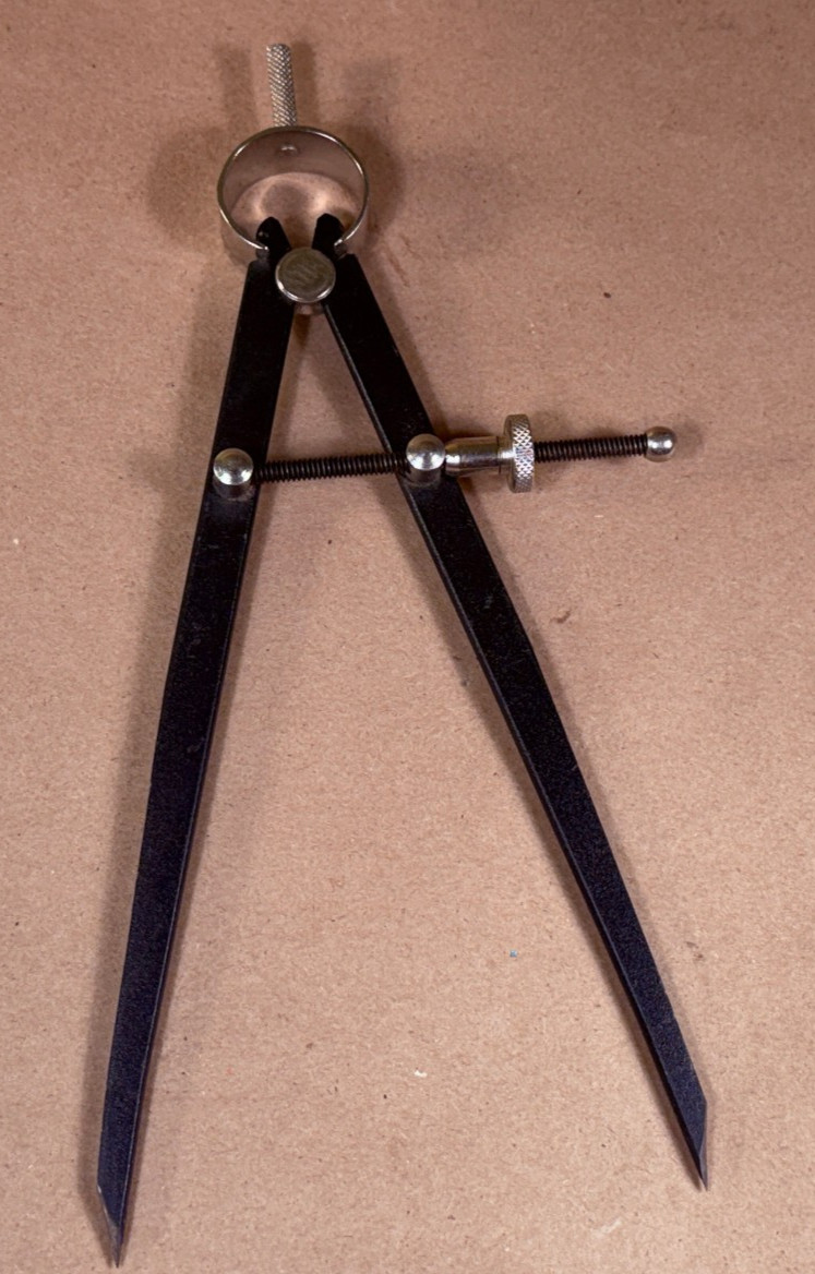 8" Divider Caliper with Spring Joint - Precision Layout & Wood Turning Black