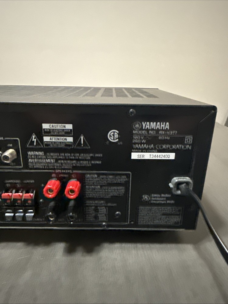 Yamaha RX-V377 AV Receiver + Remote Tested Bundle