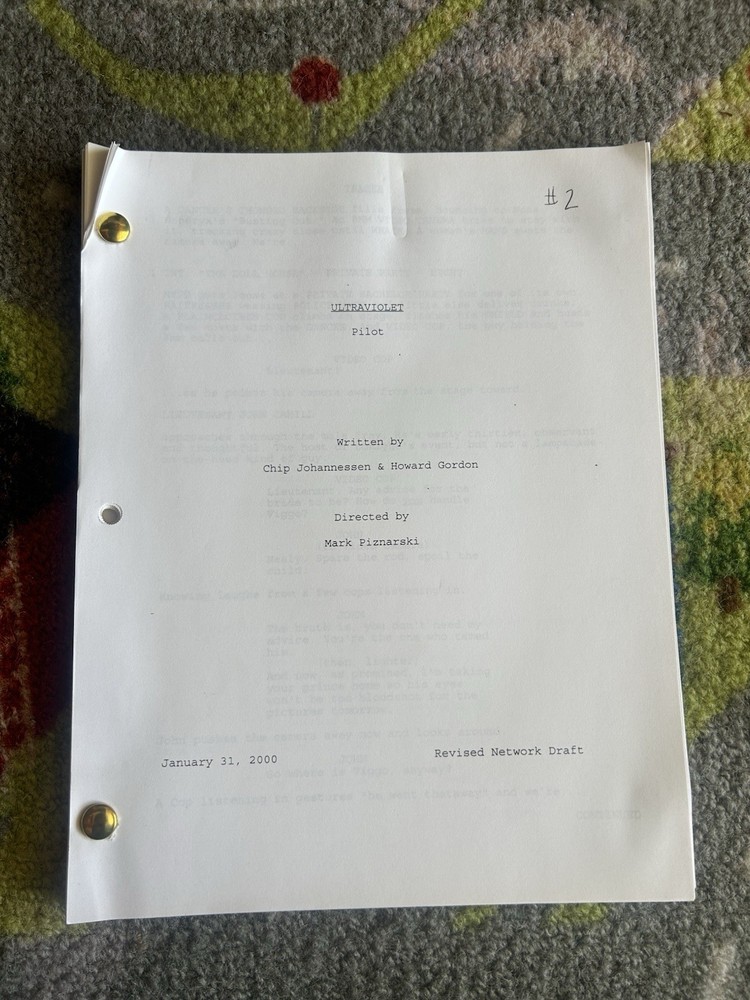 Ultraviolet Tv Show Pilot Original Script 2000 Revised Network Draft