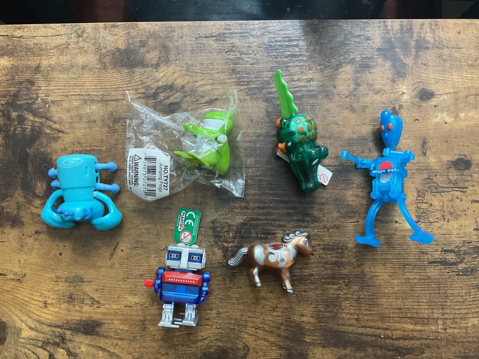 Z Wind Ups Max, horse, robot, alligator, frog  crab Windup Toys lot of 6