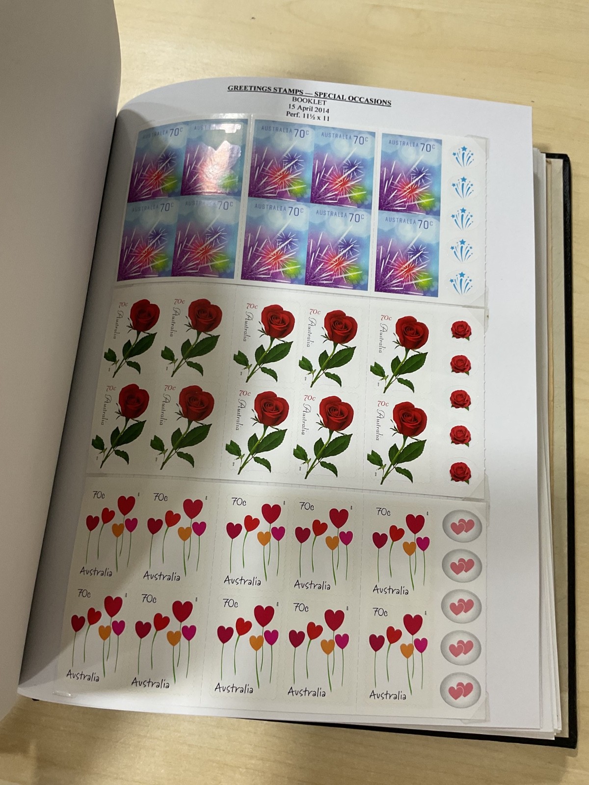 Australian stamps, coin covers + presentation pack. 2014. Album. G/127