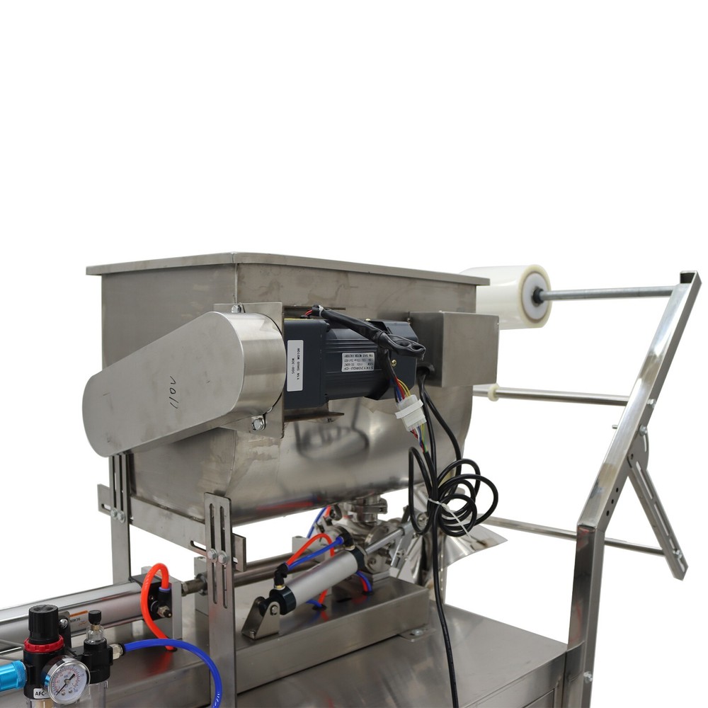 10-100ml Automatic Quantitative Paste Filler w/Horizontal Mixing Hopper 110V500W