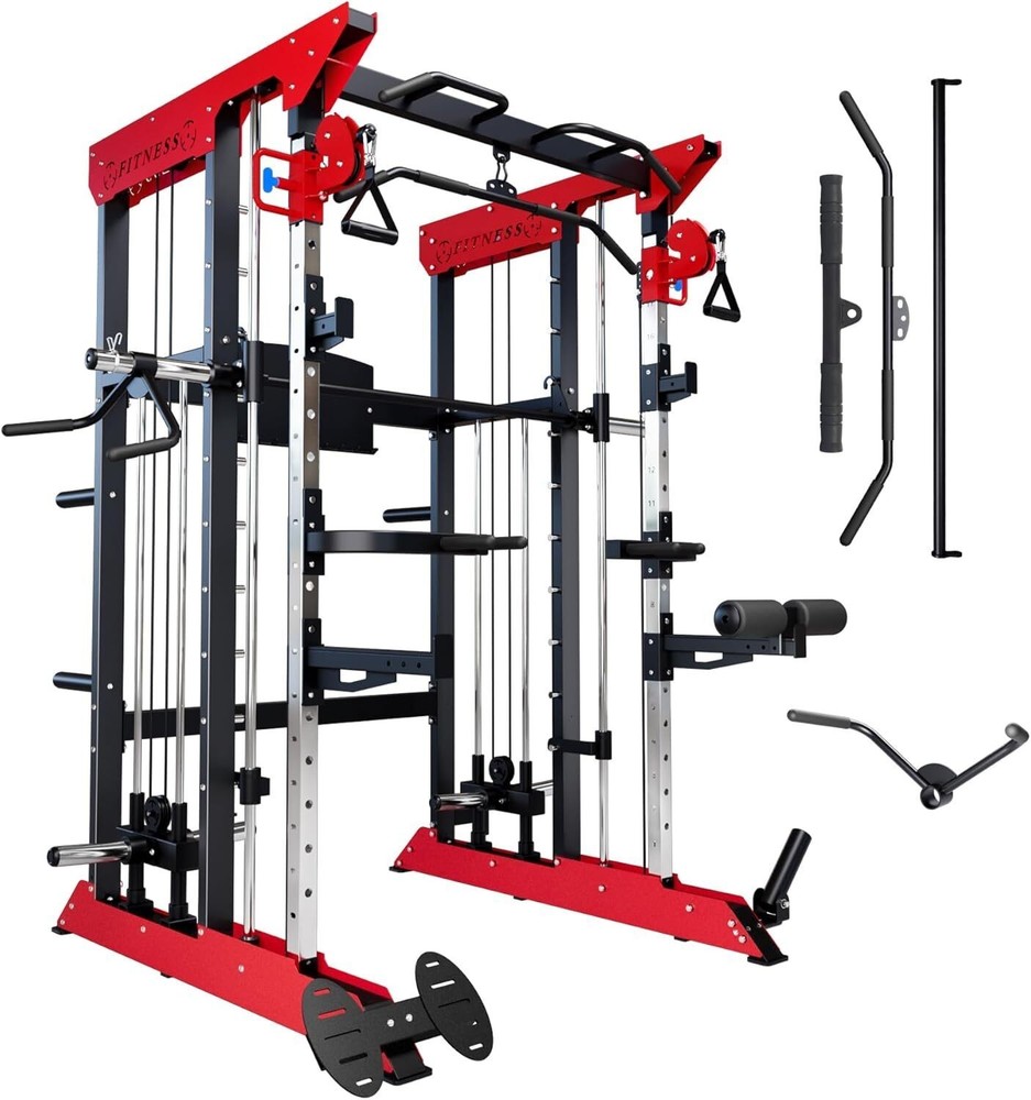 3600LBS Power Cage Exercise Machine Versatile Power Rack With Cable Crossover